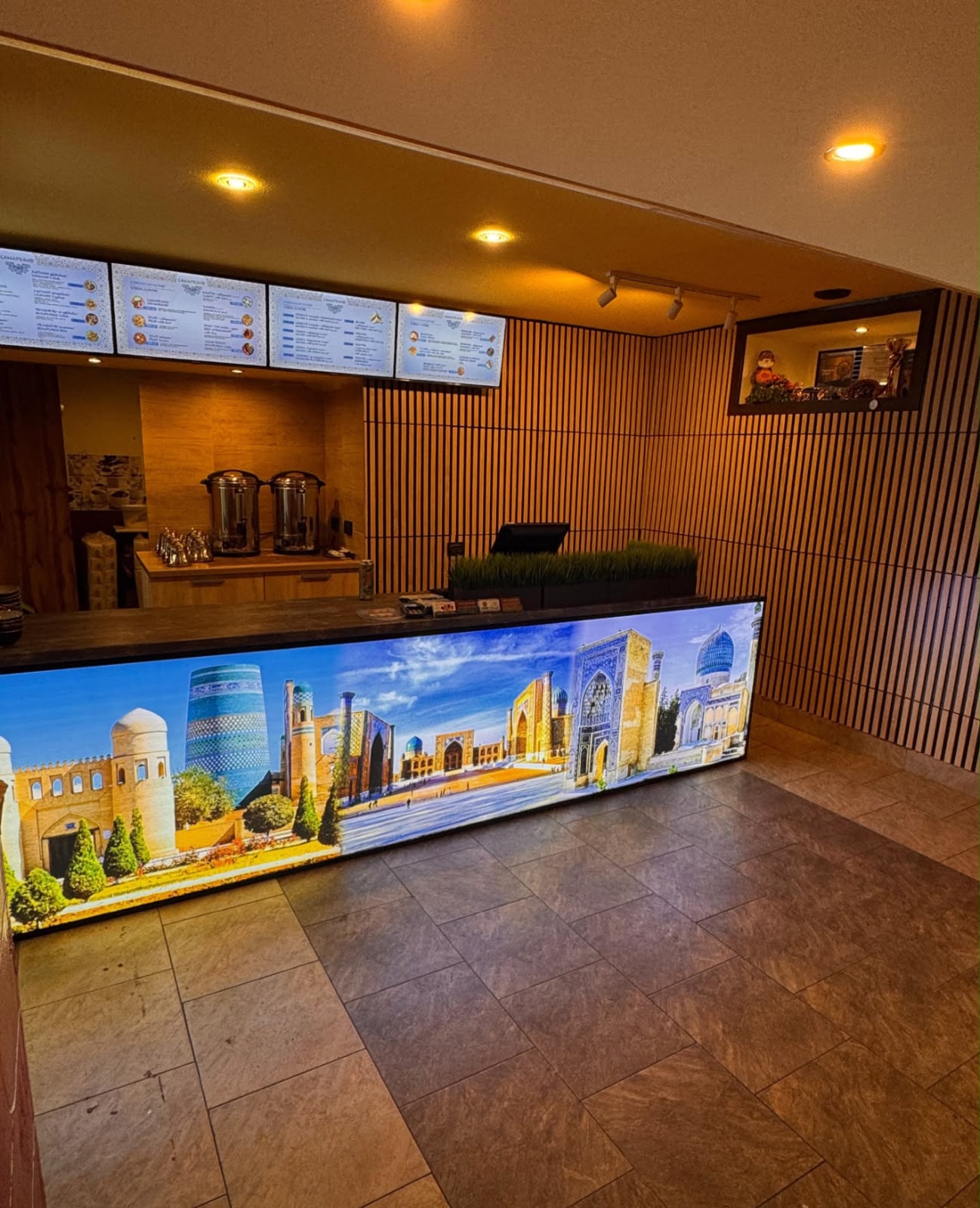 Samarkand Cafe counter