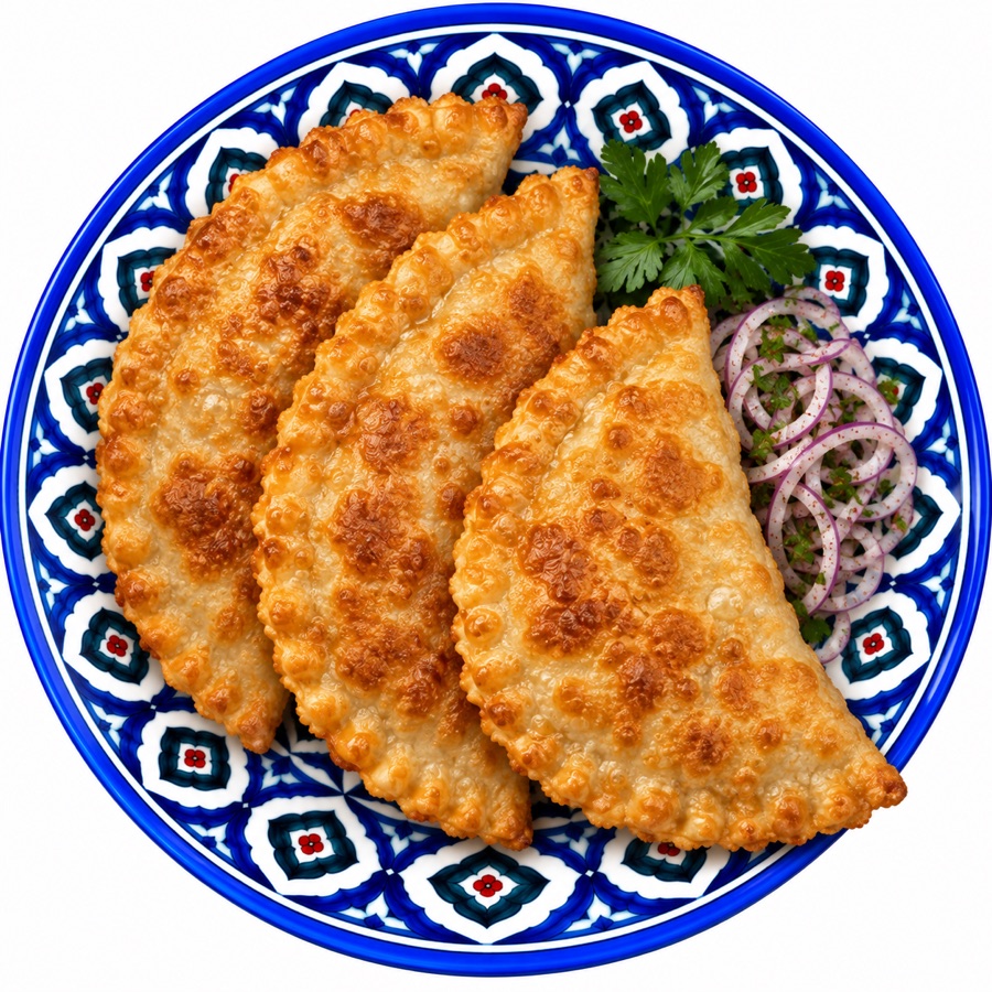 Cheburek with beef