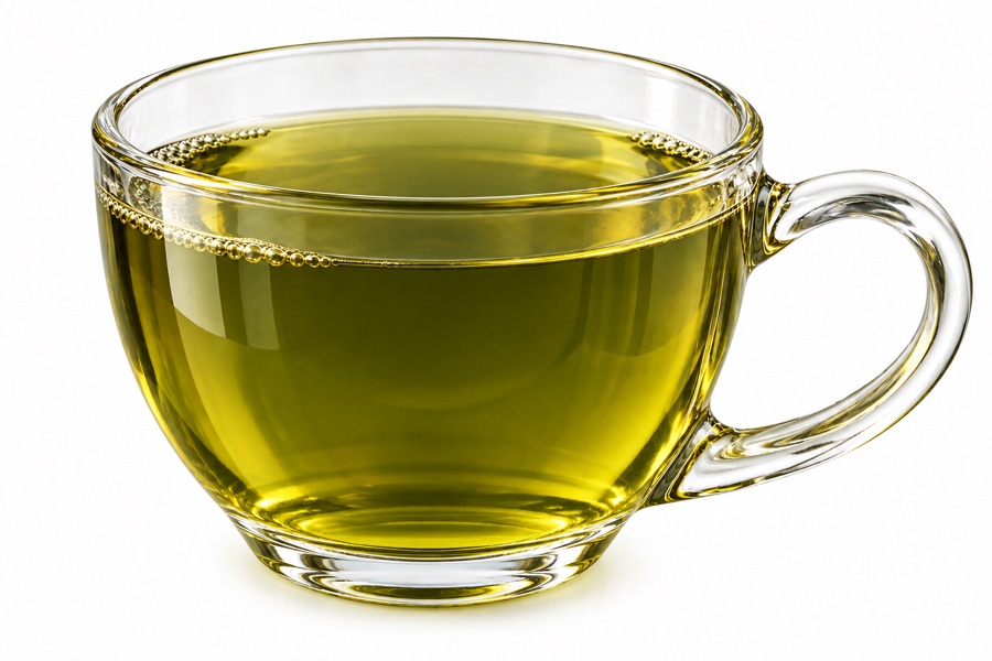 Green tea in a cup