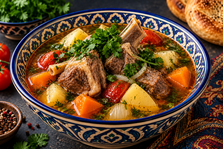 Shurpa with lamb